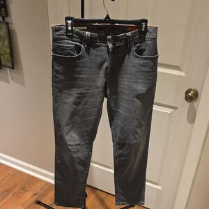 Alberto Makali Men's Charcoal Slim Straight Jeans